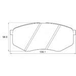 KBC Brake Pads (front) for Hyundai
