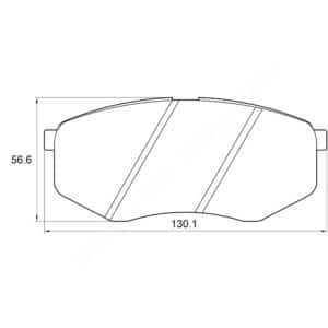 KBC Brake Pads (front) for Hyundai