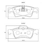 KBC Brake Pads (Rear) for Mercedes Benz