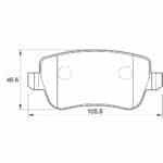 KBC Brake Pads (REAR) for Fiat