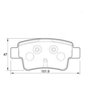 KBC Brake Pads (Rear) for Fiat