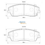 Stone Brake Pad Set Front SP39080