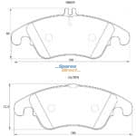 Stone Brake Pad Set Front SP39580