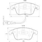 KBC Brake Pads (Front) for VW Tiguan, Passat, Audi Q3