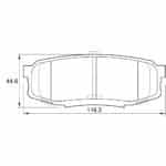 KBC Brake Pads (Rear) for Toyota, Lexus