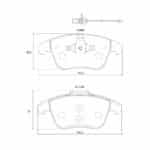 KBC Brake Pads (FRONT) for Audi