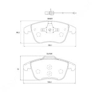 KBC Brake Pads (FRONT) for Audi