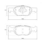 KBC Brake Pads (FRONT) for Fiat