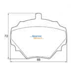 KBC Brake Pads (Rear) for Landrover