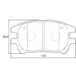 KBC Brake Pads (FRONT) for Toyota