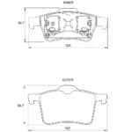 KBC Brake Pads (Rear) for Jaguar, Mazda, Saab, Volvo