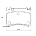 KBC Brake Pads (REAR) for Mercedes