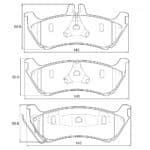 KBC Brake Pads (REAR) for Mercedes
