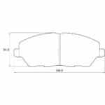 KBC Brake Pads (FRONT) for Mahindra