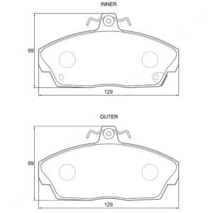 KBC Brake Pads (FRONT) for MG ZR120
