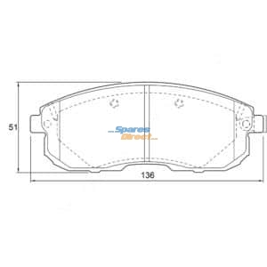 KBC Brake Pads (FRONT) for Nissan
