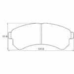 KBC Brake Pads (Front) for Tata