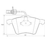 KBC Brake Pads (FRONT) for VW Caravelle D3939