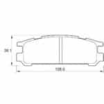 KBC Brake Pads (Rear) for Subaru