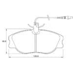 KBC Brake Pads (FRONT) for Peugeot