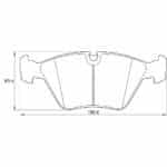 KBC Brake Pads (FRONT) for Jaguar #D4051