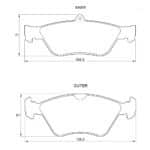 KBC Brake Pads (Front) for SAAB