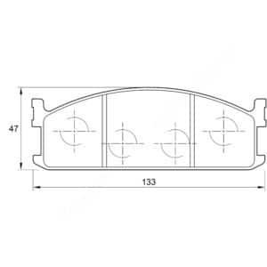 KBC Brake Pads (front) for Isuzu Relay