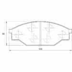 KBC Brake Pads (front) for Toyota  Hi