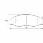 KBC Brake Pads (front) for Nissan
