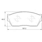 KBC Brake Pads (front) for Ford, Honda
