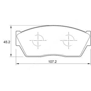 KBC Brake Pads (front) for Ford, Honda
