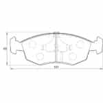 KBC Brake Pads (front) for Ford
