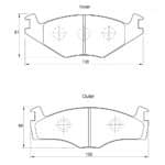 KBC Brake Pads (front) for Volkswagen