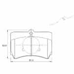 KBC Brake Pads (front) for Ford,Mazda