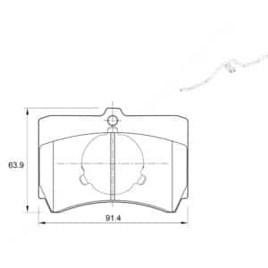 KBC Brake Pads (front) for Ford,Mazda
