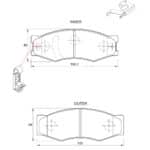 KBC Brake Pads (Front) for Ford, Isuzu, Mazda, Mitsubishi, Nissan, Opel, Toyota
