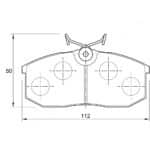 KBC Brake Pads (Front) for Ford Courier, Mazda