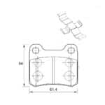 KBC Brake Pads (Rear) for Mercedes Benz, Ford Sierra