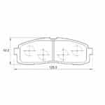 KBC Brake Pads (rear) for Toyota Cressida