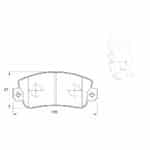 KBC Brake Pads (Front) for Fiat