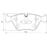 KBC Brake Pads (front) for BMW,Opel