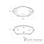 KBC Brake Pads (Front) for Toyota