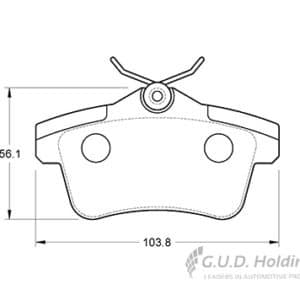 KBC Brake Pads (Rear) for Citroen, Peugeot