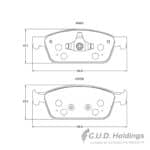 KBC Brake Pads (Front) for Ford