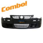VW Polo 9n3 (Bujwa) Front Bumper 05-09 Combo (No fog holes)