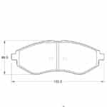 KBC Brake Pads (Front) for Chevrolet, Geely, Proton