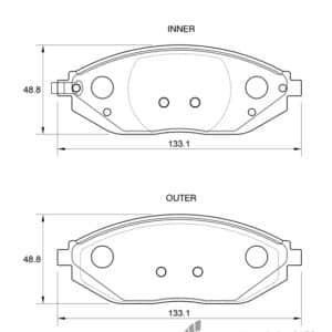 KBC Brake Pads (Front) for Chevrolet Spark