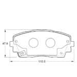 KBC Brake Pads (Front) for Kia Picanto