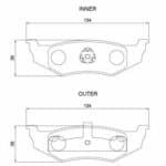 KBC Brake Pads (Rear) for Chrysler