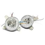 VW Golf 1 Headlights Inner Chrome W/LED Angel Eye SET
